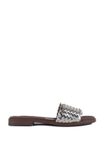 Oh My Sandals - 5829 Gold Woven Slide