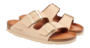 Rohde - 5650 Cream Double Buckle Mule
