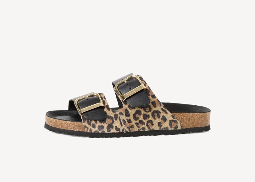 Tamaris - 27543 Black/Leopard Mule