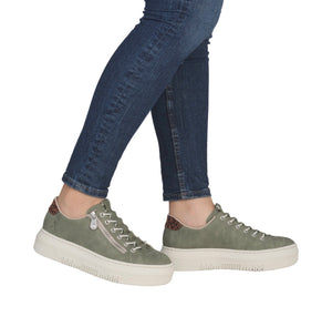 Rieker - M1952-52 Khaki Elastic Zip Trainer