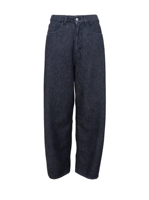Black Colour - BCSIA Dark Denim Barrel Jeans