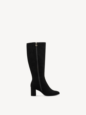 Marco Tozzi - 85502 Black Suede Knee High Boot