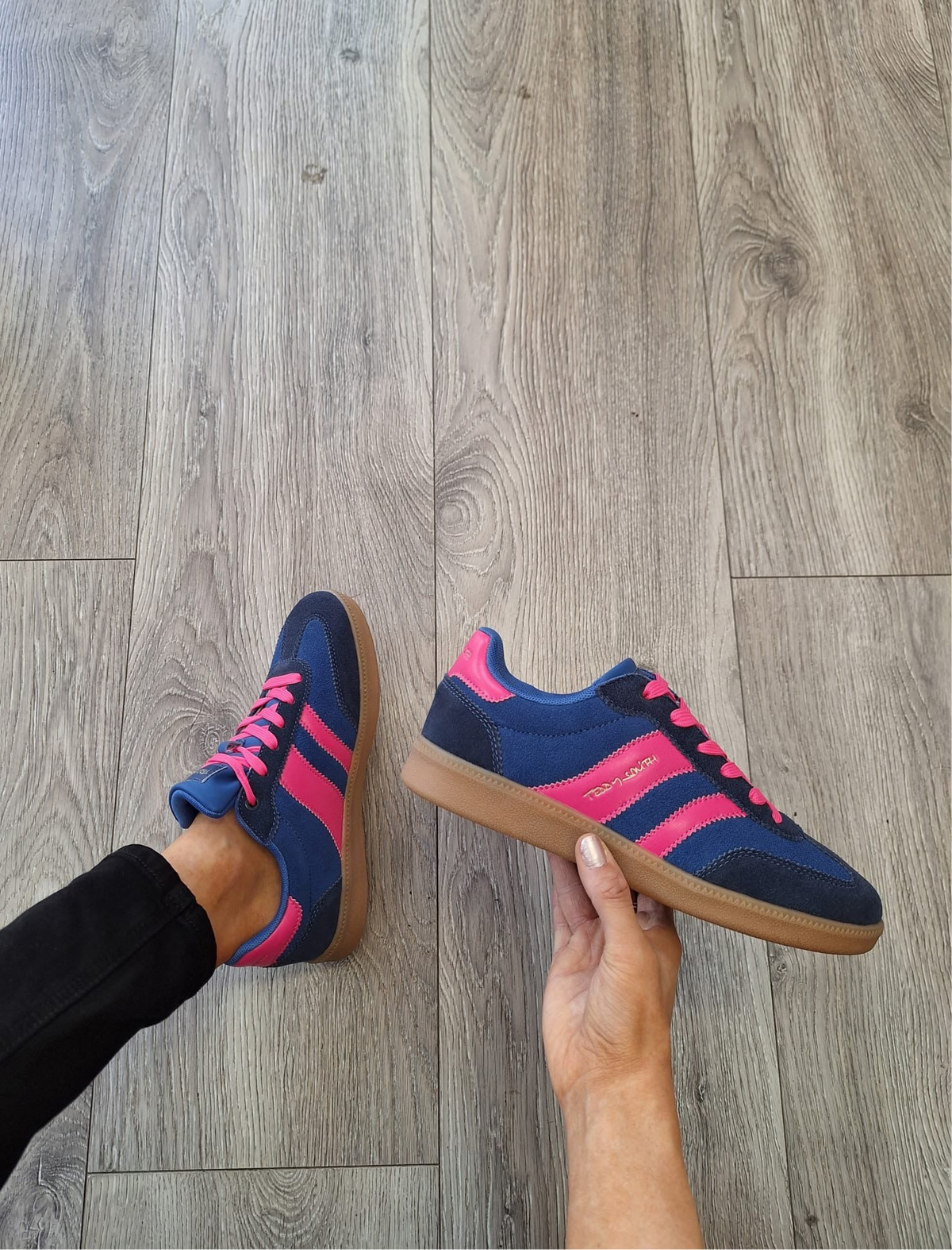 Teddy Smith - 120235 Blue, Navy and Pink Trainer