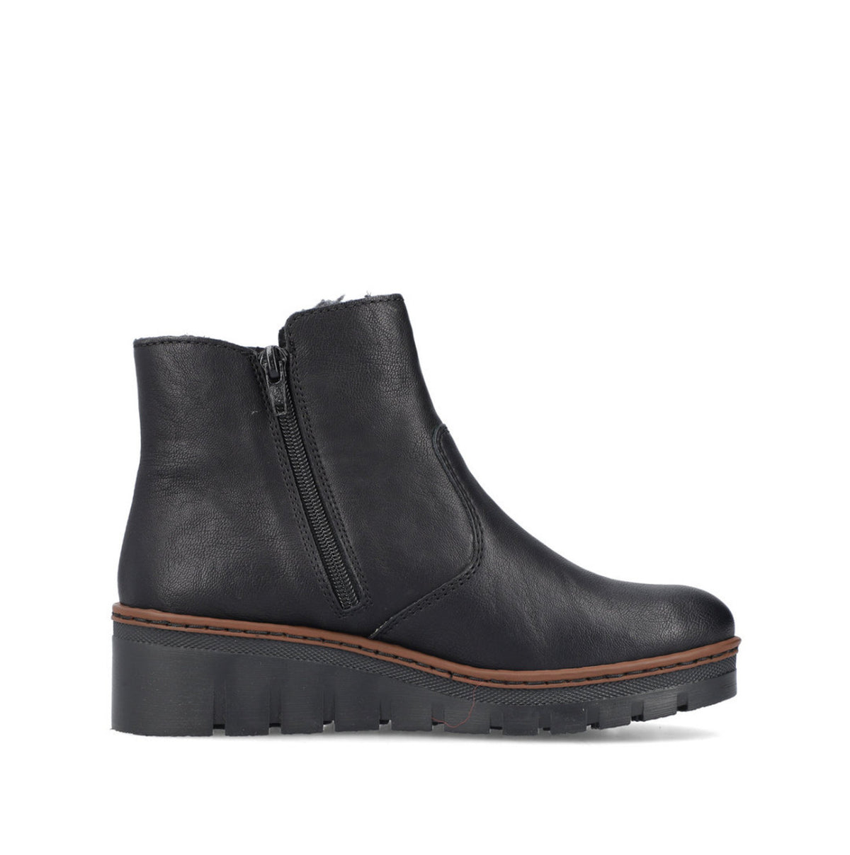 Rieker - X9165 Black Wedge Boot