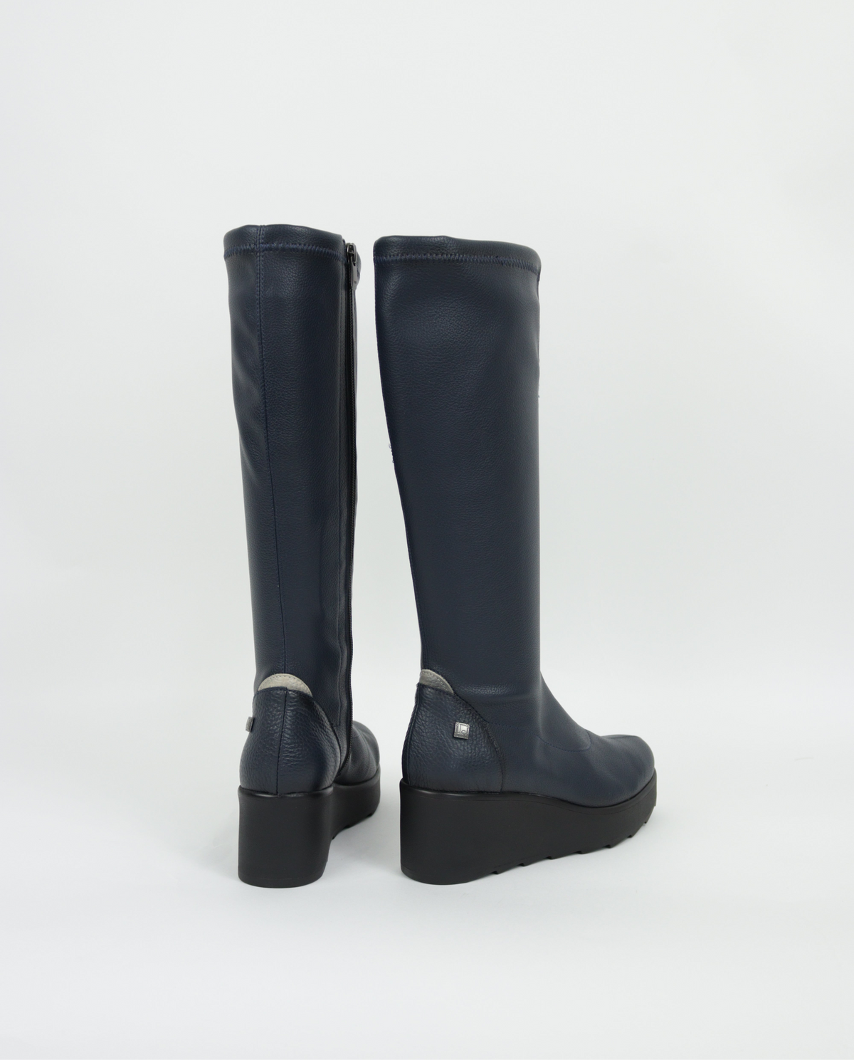 Jose Saenz - 6428 Navy Wedge Sock Boot