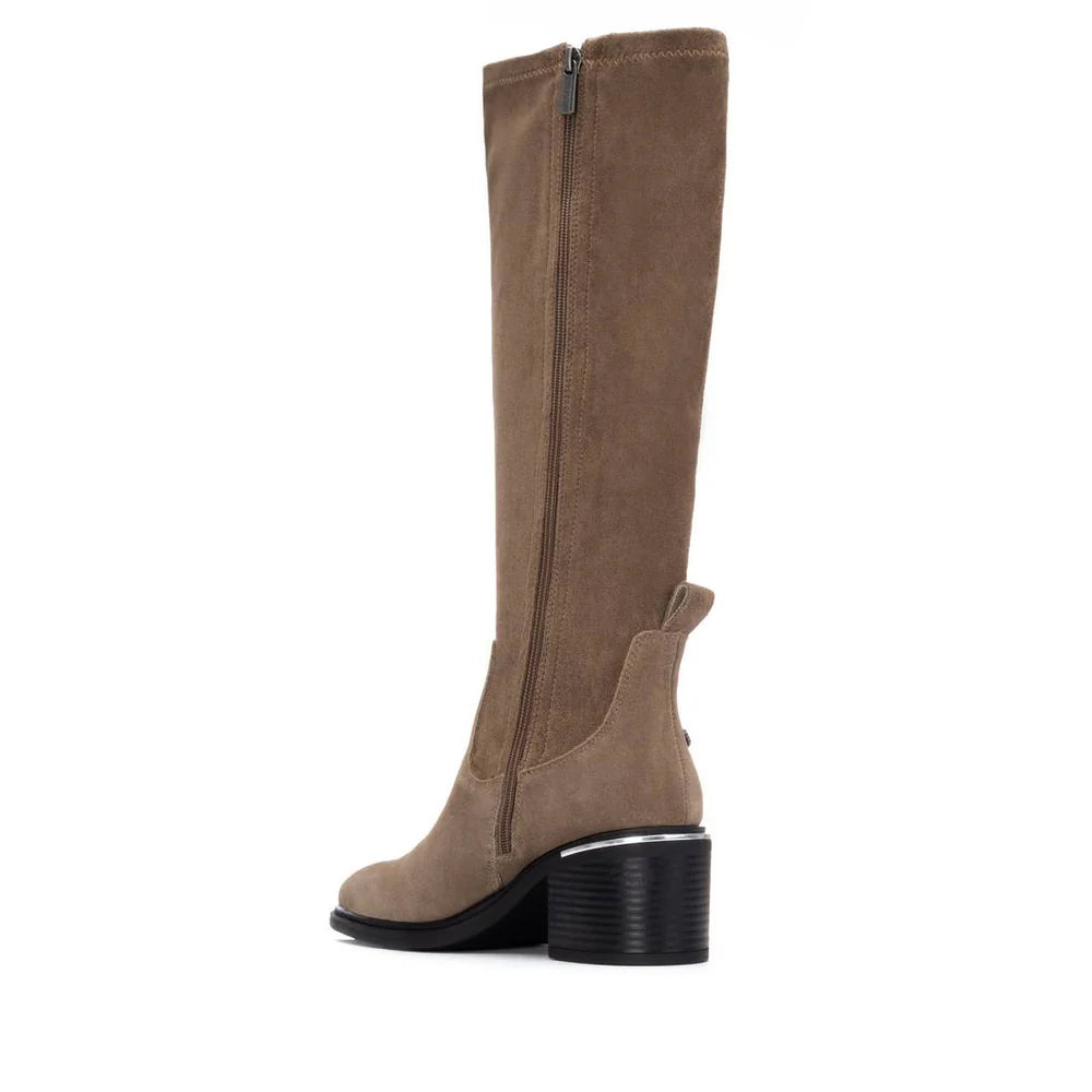Carmela - 162646 Taupe Suede Sock Boot