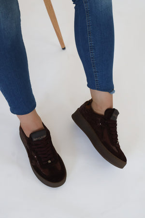 Meline - 525 SBT Brown/Leopard Platform Trainer