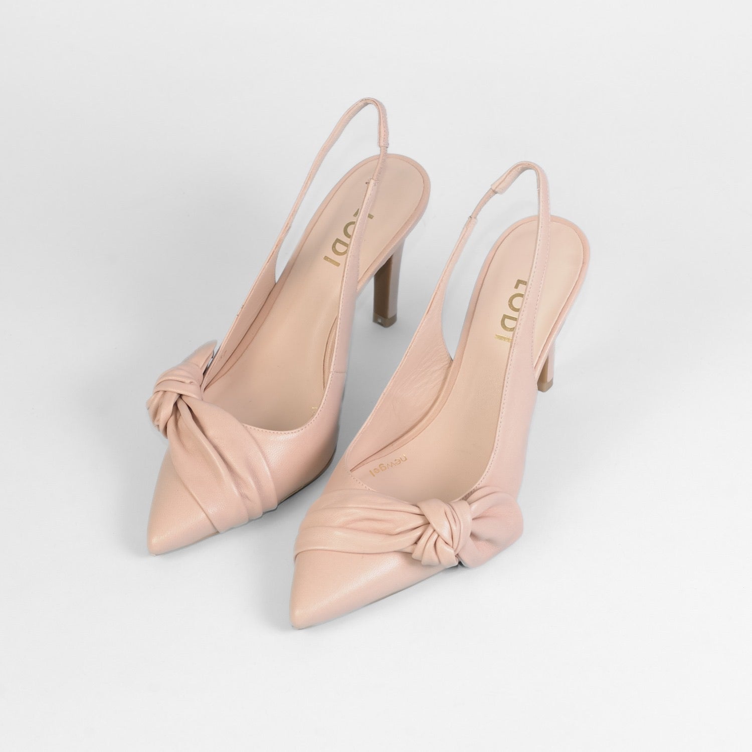 Lodi - Rusileo Blush Pink Bow Medium Heel