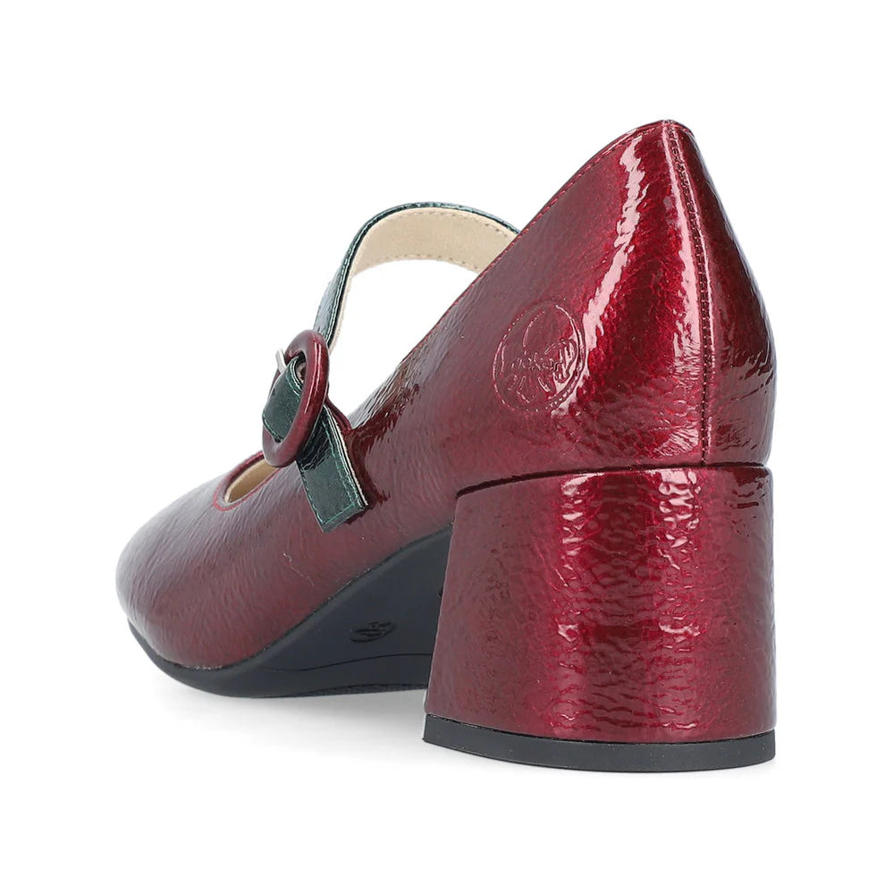 Rieker - 44752 Burgundy Mary Jane