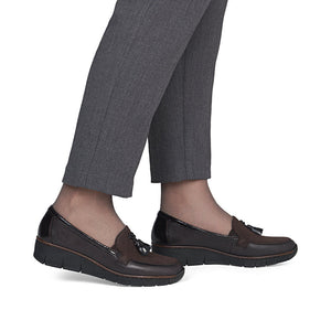 Rieker - 53771 Brown Wedge Loafer