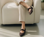 Wonders - A-3840 Brown Suede Bow Pump