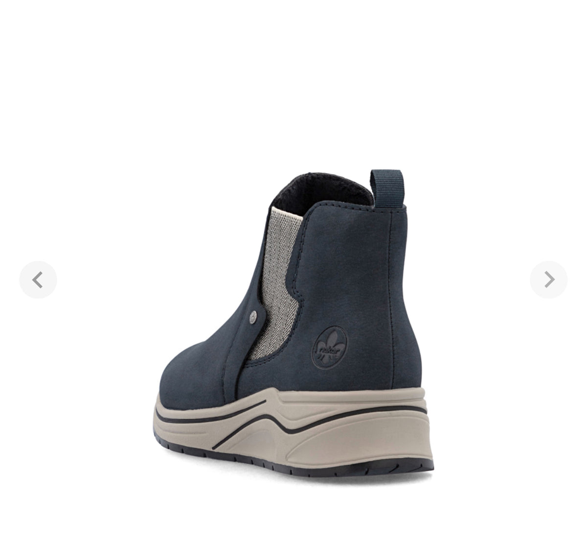 Rieker - N9561 Navy Wedge Ankle Boot