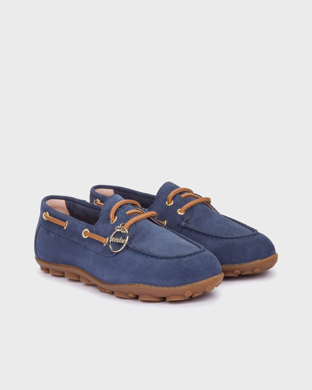 Wonders - AP-2104 Navy/Blue Boat Shoe