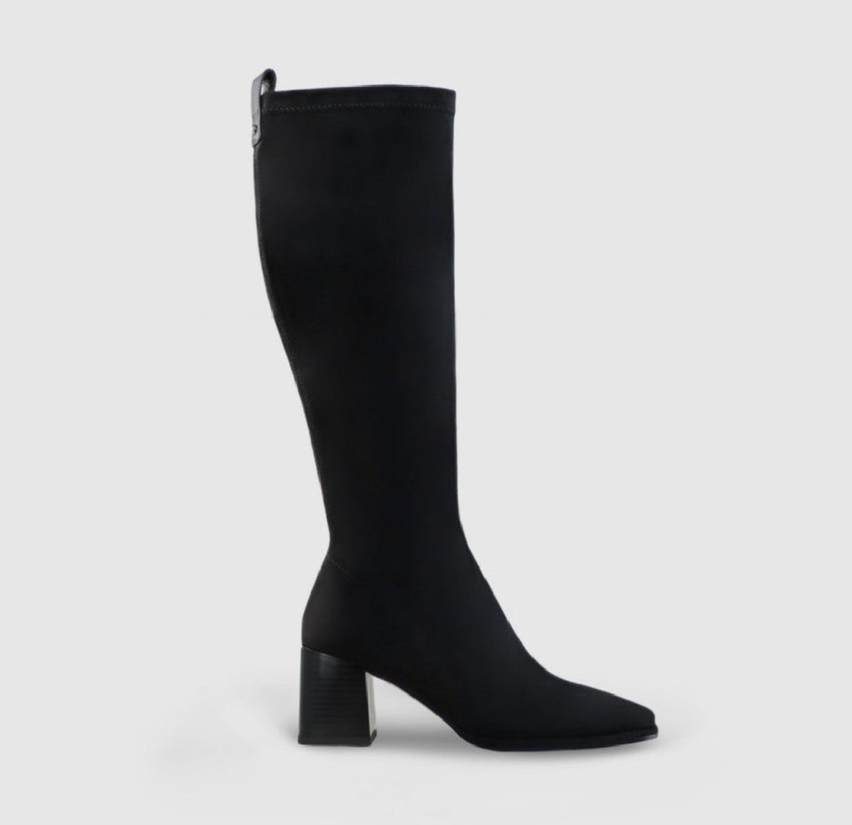Lodi - Halbor Black Knee High Sock Boot