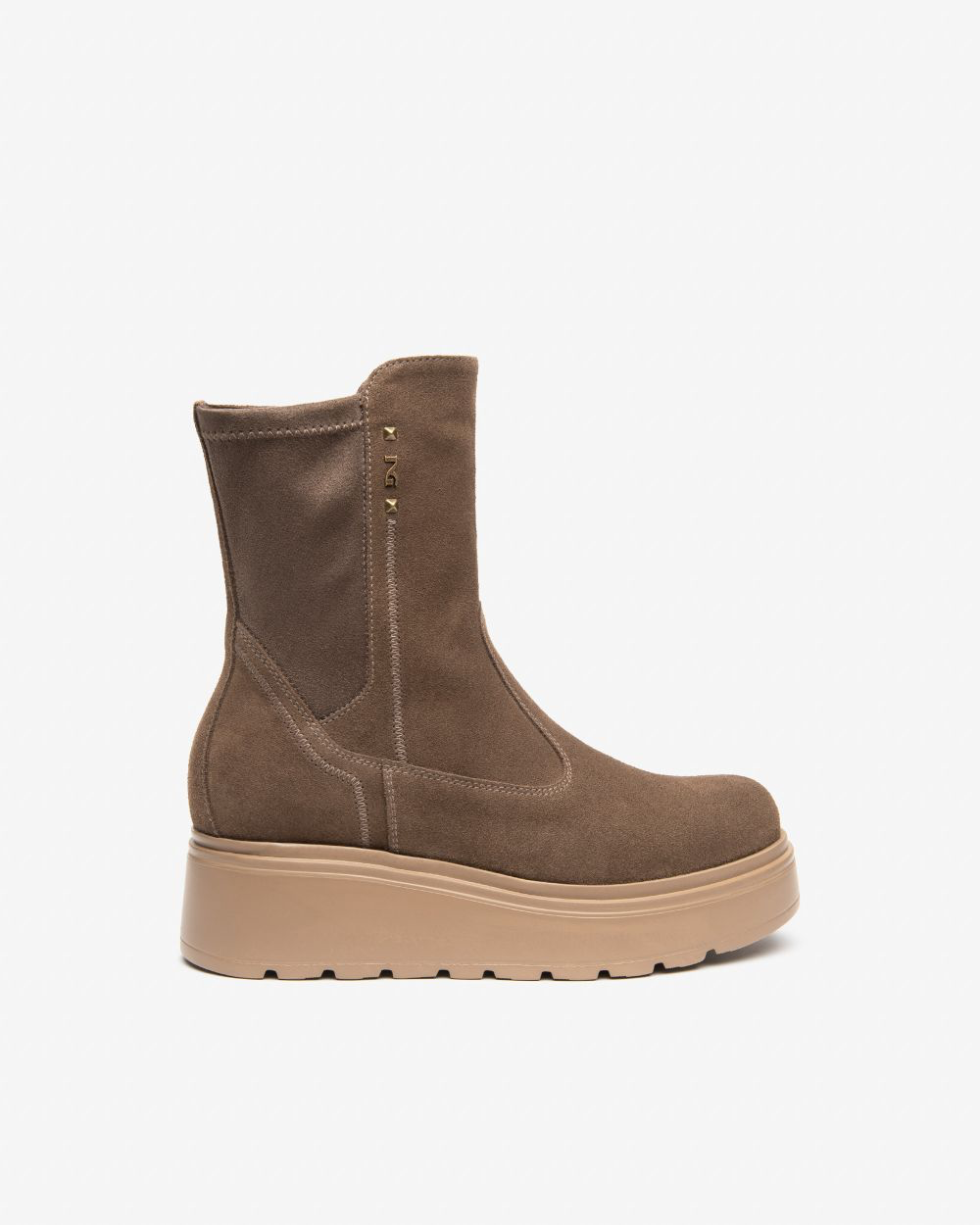 Nerogiardini - I61811D Brown Suede Platform Boot