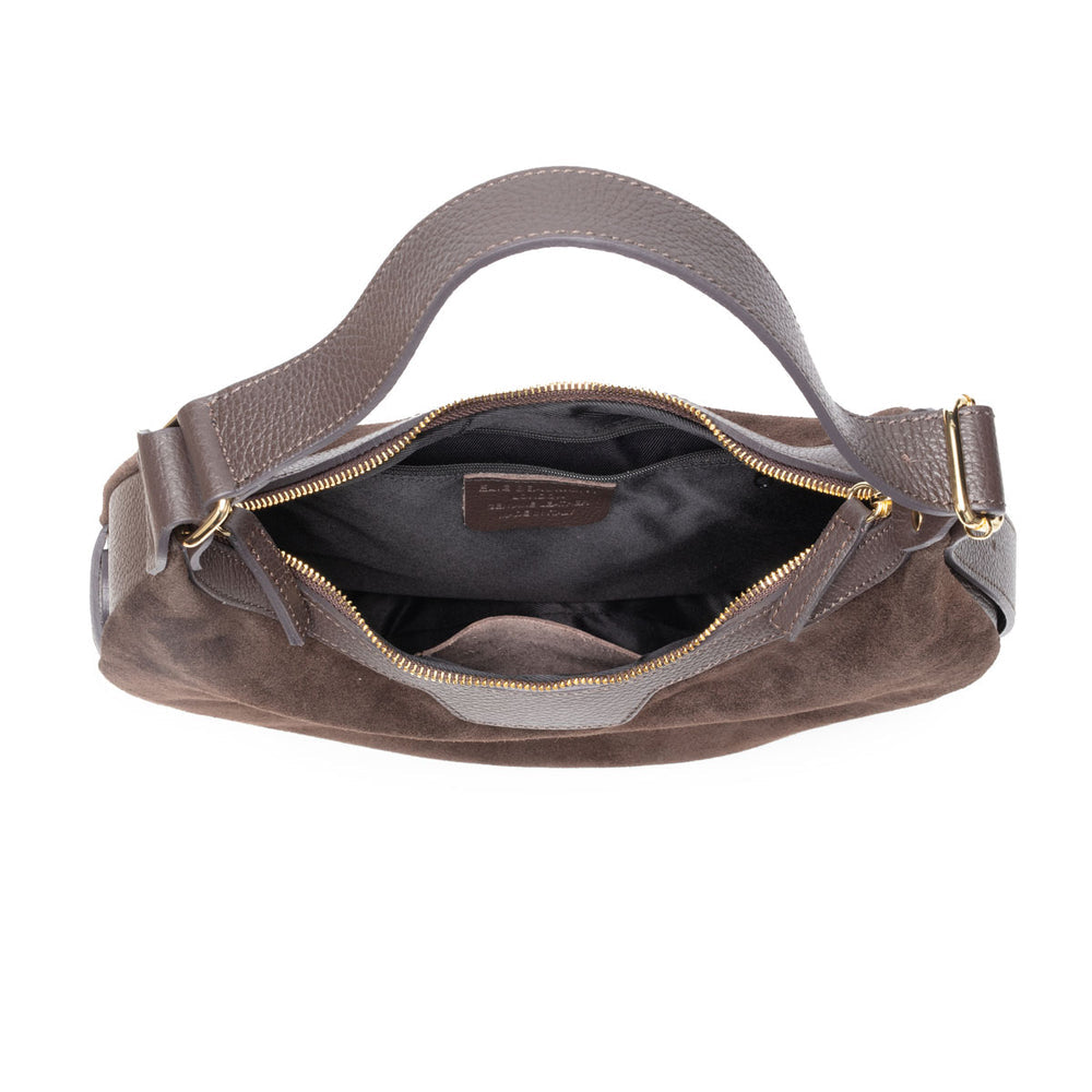 Elie Beaumont - Crescent Brown Shoulder Bag