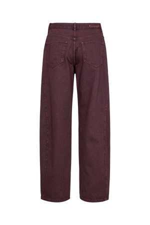Numph - Nuamsterdam Burgundy Barrel Jeans