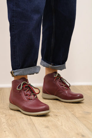 Jose Saenz - 2082 Rural Burgundy Ankle Boot