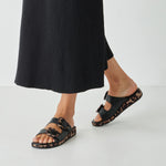 Tamaris - 27114 Black & Leopard Slide
