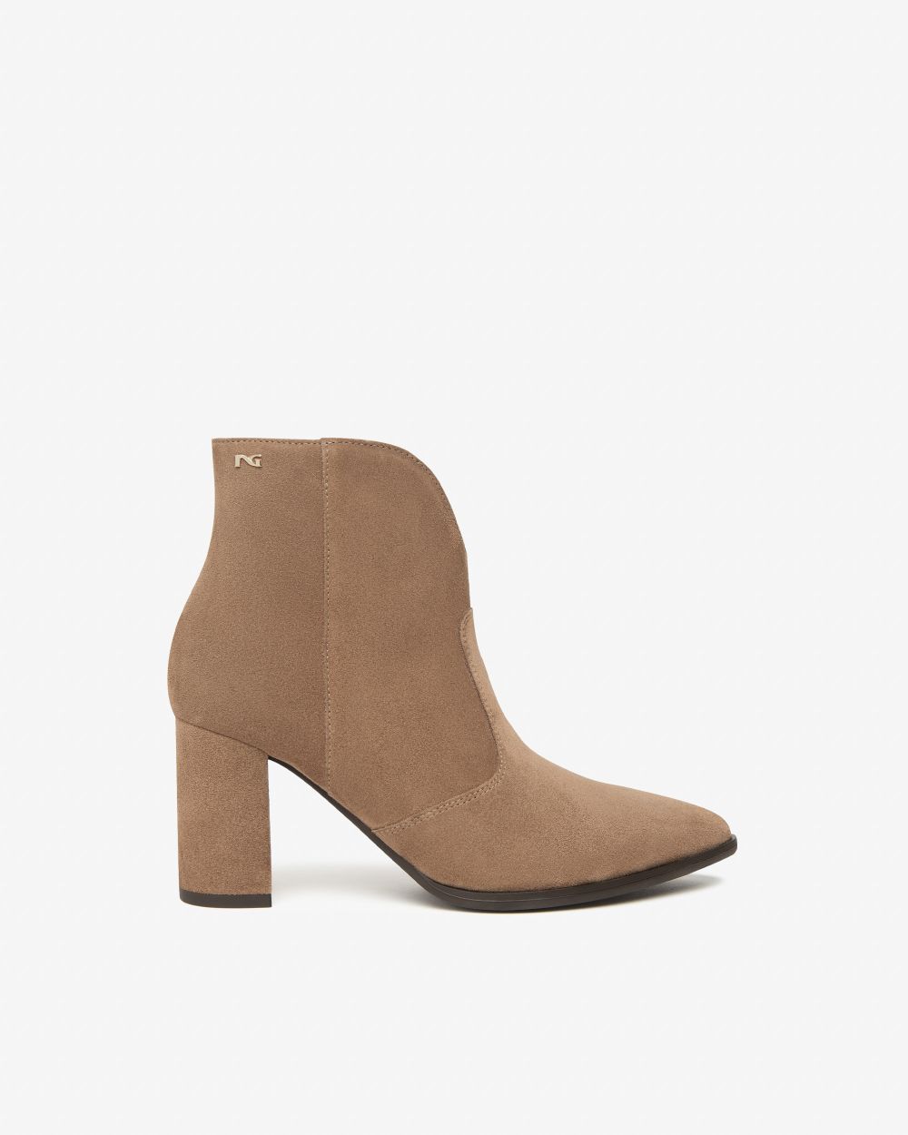 NeroGiardini - I514342D Brown Suede V Ankle Boot