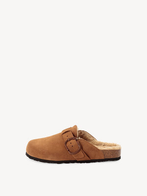 Tamaris - 27601 Tan Fur Lined Mule CDM