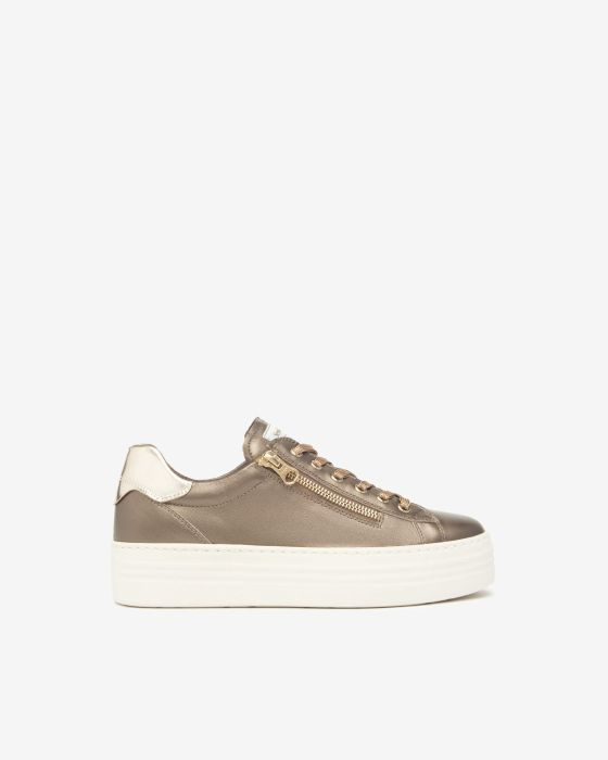 NeroGiardini - I514185D Bronze Zip Platform Trainer