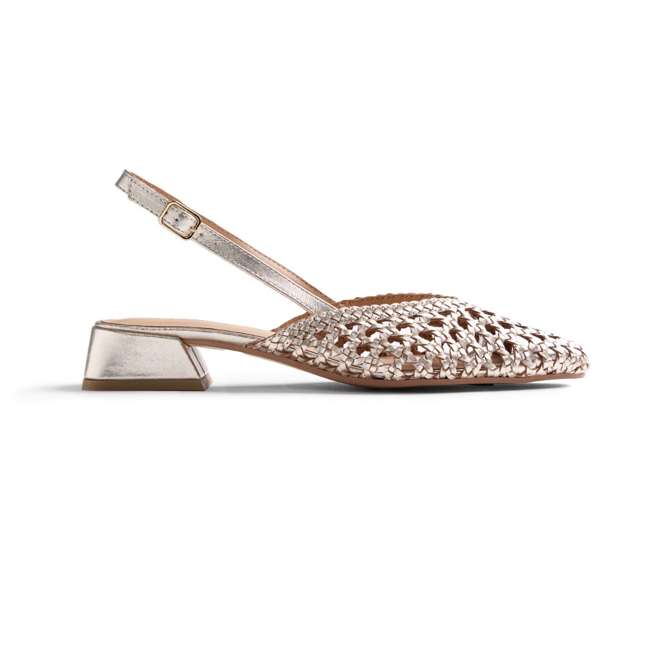 Gioseppo - Kipili Gold Weave Sling Back