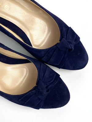 Rachels - Z7705 Navy Bow Court Shoe