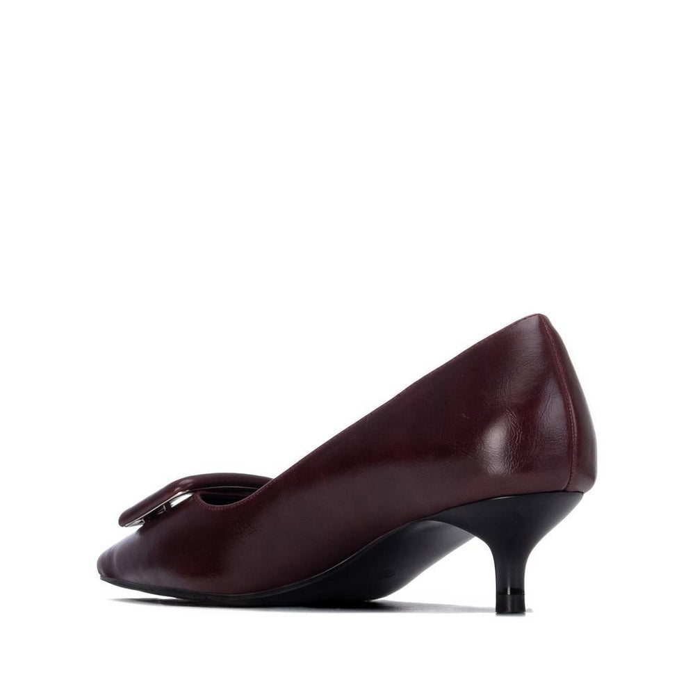 Xti - 146427 Burgundy Kitten Heel Court