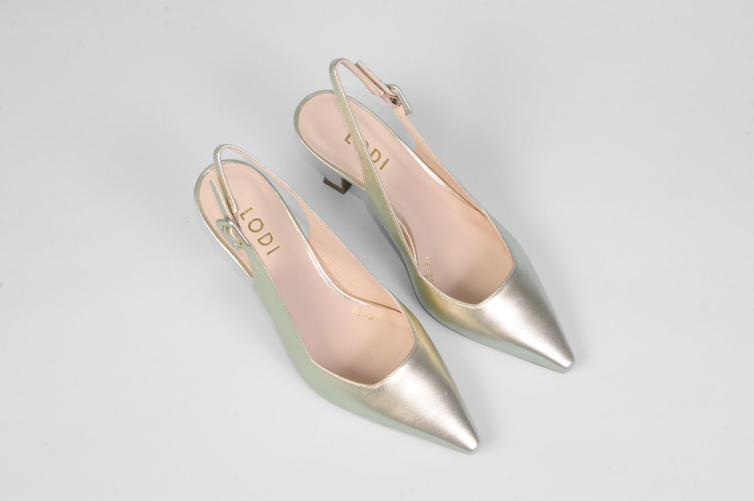 Lodi - Juco Gold Kitten Slingback