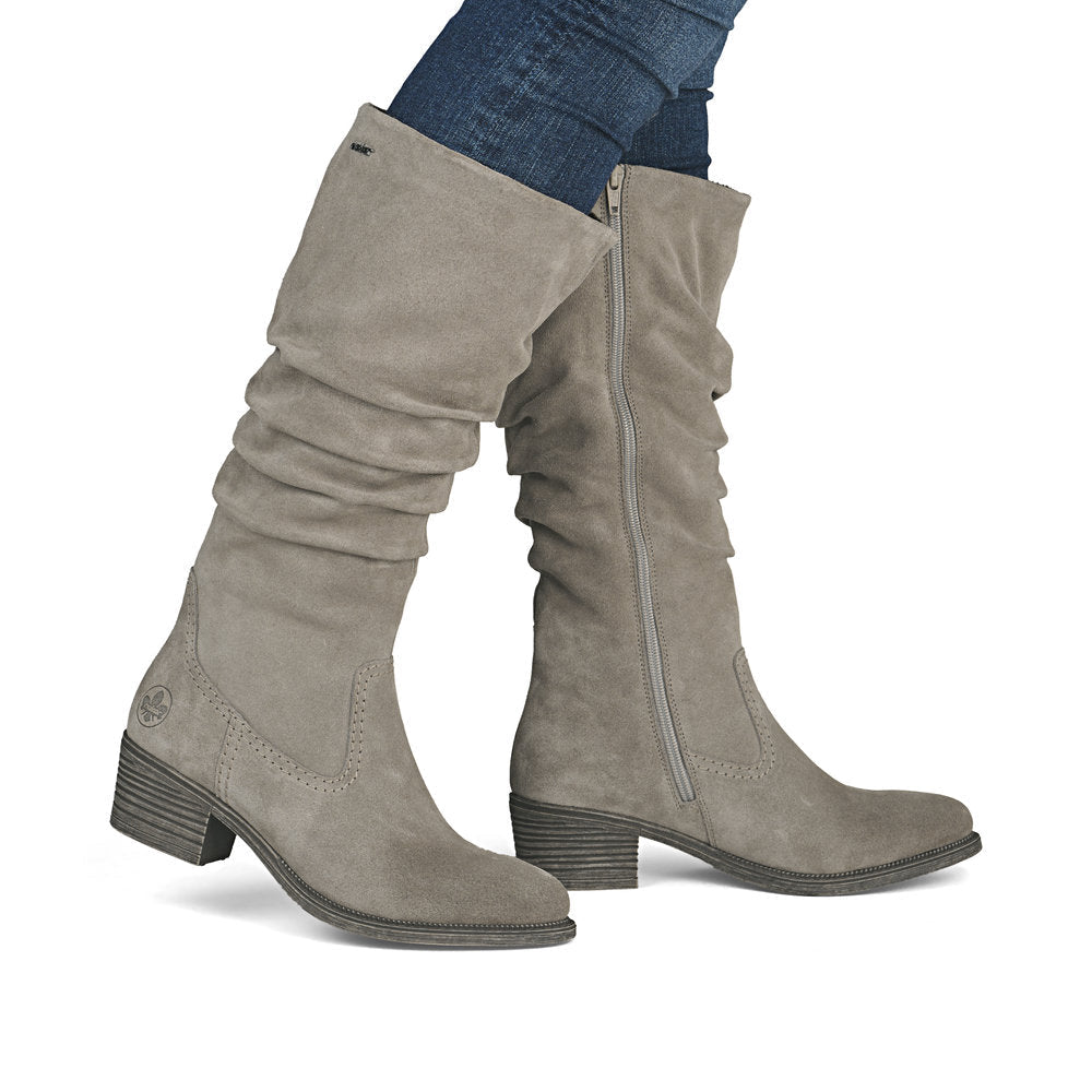 Rieker - 73159 Grey Slouch Boot