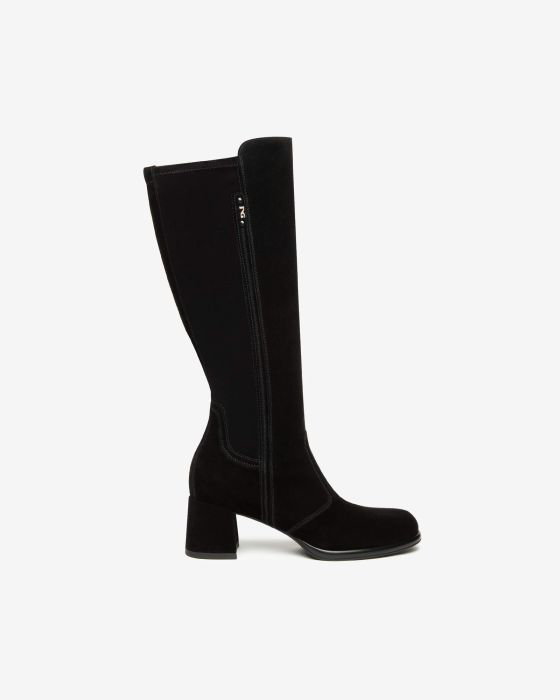 NeroGiardini - 1514312D Black Suede Knee Highs