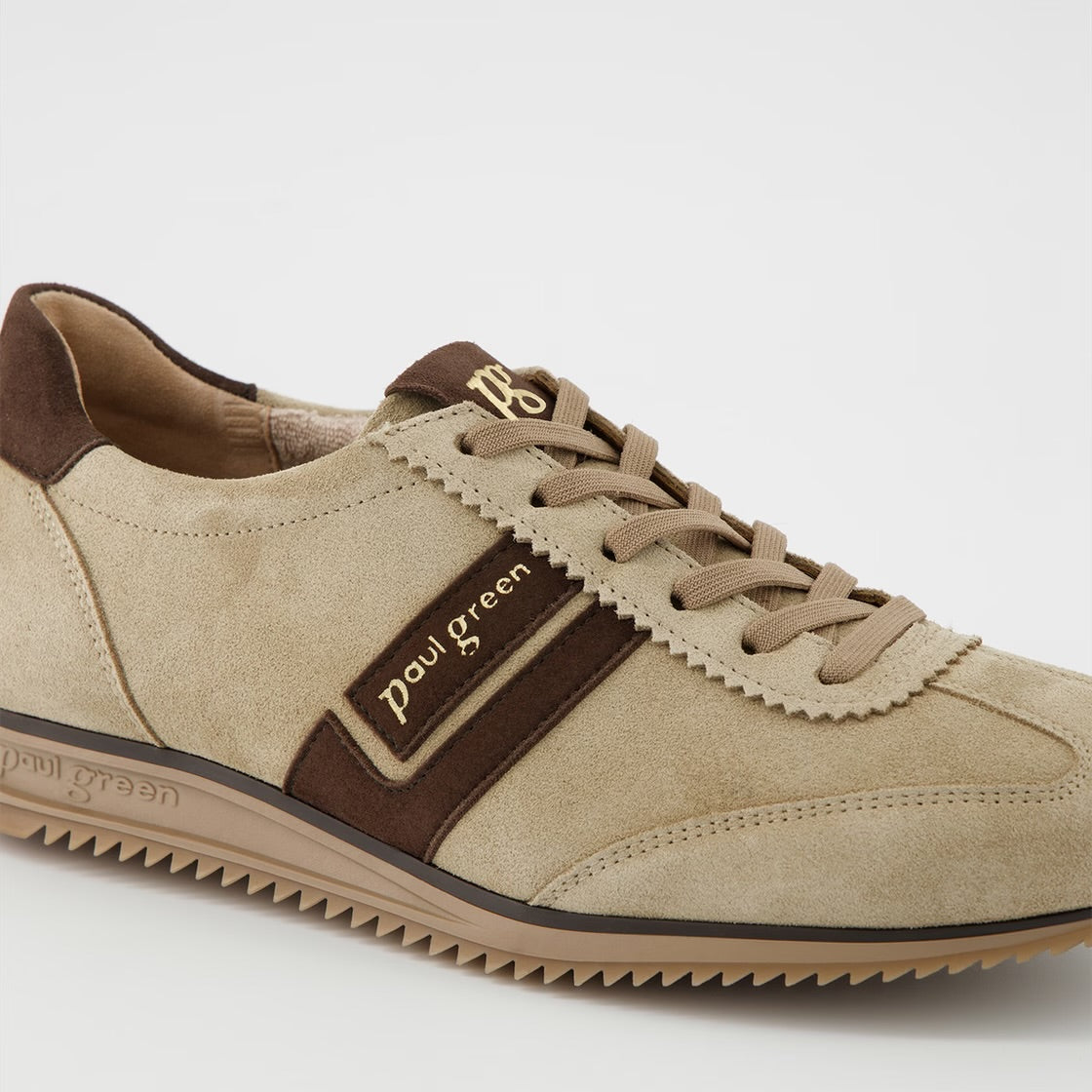 Paul Green - 5453 Taupe/Brown Slip On Trainer