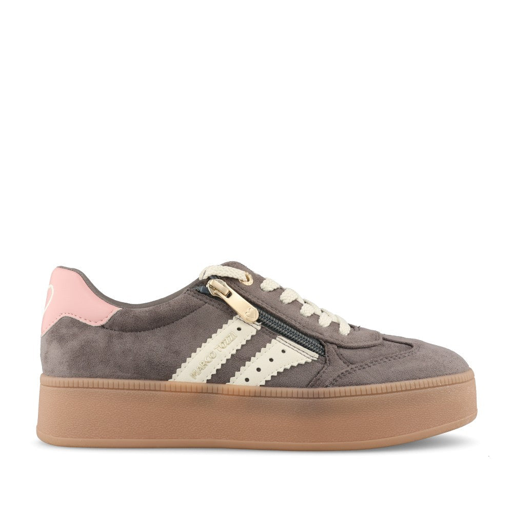 Marco Tozzi - 23716 Grey/Pink Platform Trainer