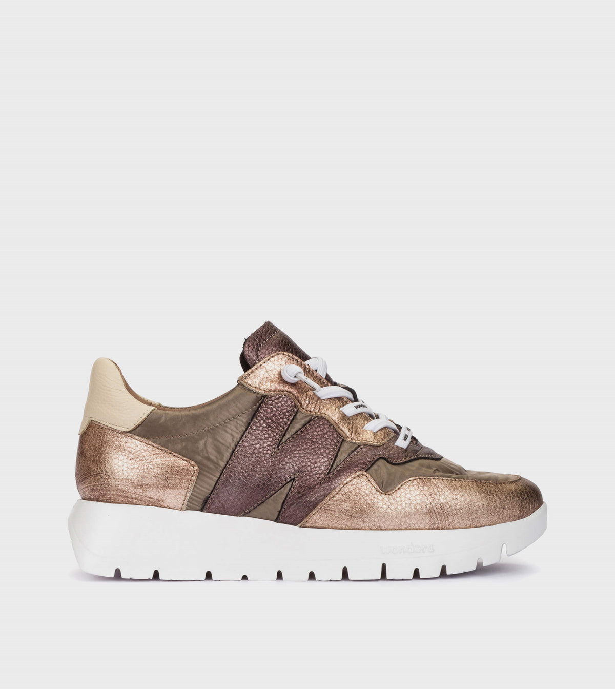 Wonders - A-2491 Bronze Metallic Slip on Trainer