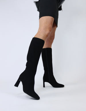Unisa - Wolcot Black Suede Knee High