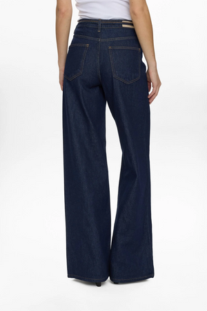 Numph - Nubrooklyn Dark Denim Wide Leg Jeans