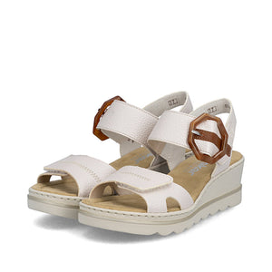 Rieker - 67476 Ivory Wedge Sandal