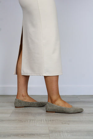 Alpe - 5558 Khaki Stud Pump