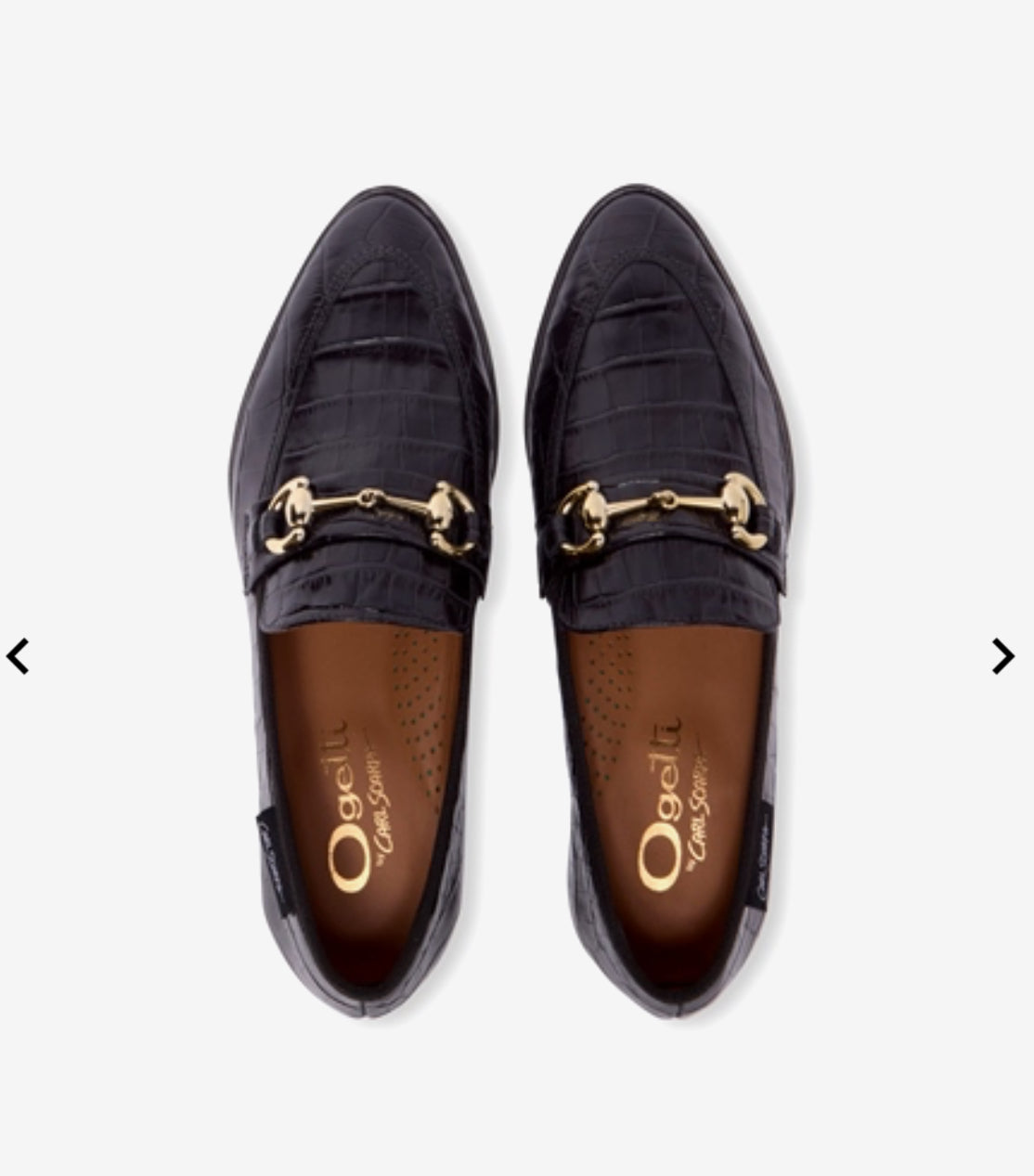 Carl Scarpa - Sorenne Black Croc Loafer