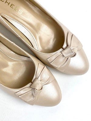 Rachels - S7705 Cream Bow Court Shoe