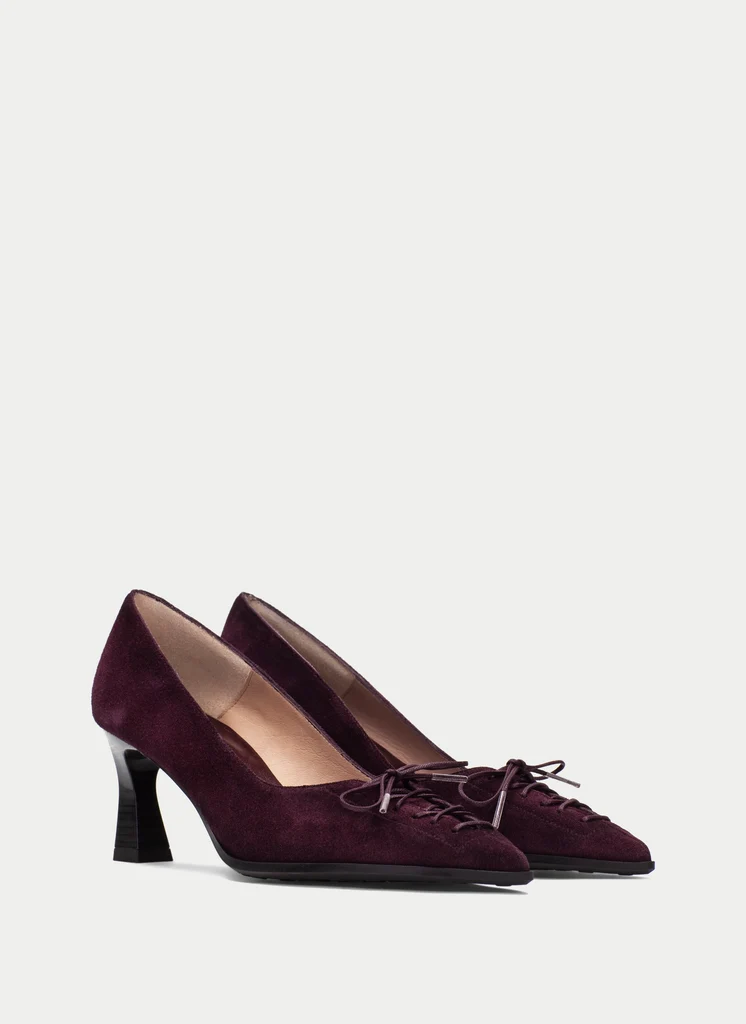 Hispanitas - H1264951 - Burgundy Suede Heel