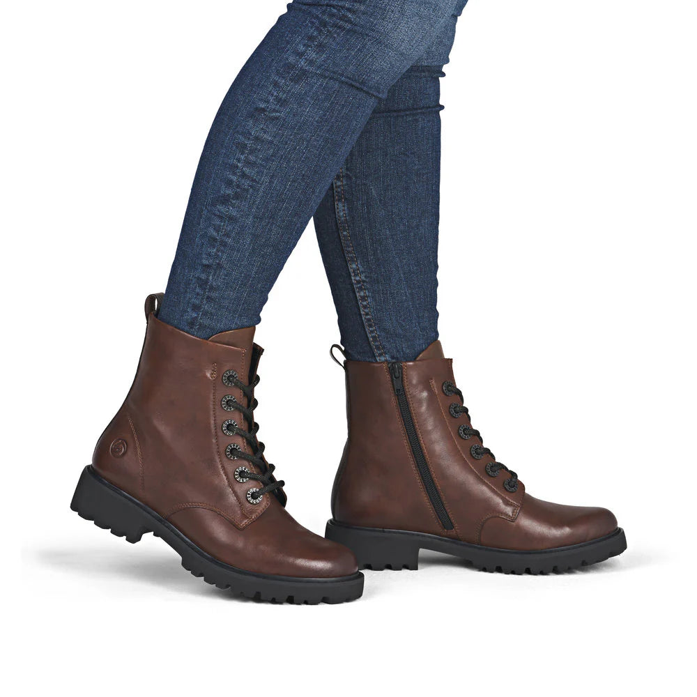 Remonte - D8653 Brown Biker Boot
