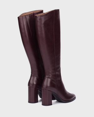 Wonders - M-5443 Burgundy Knee High Boot