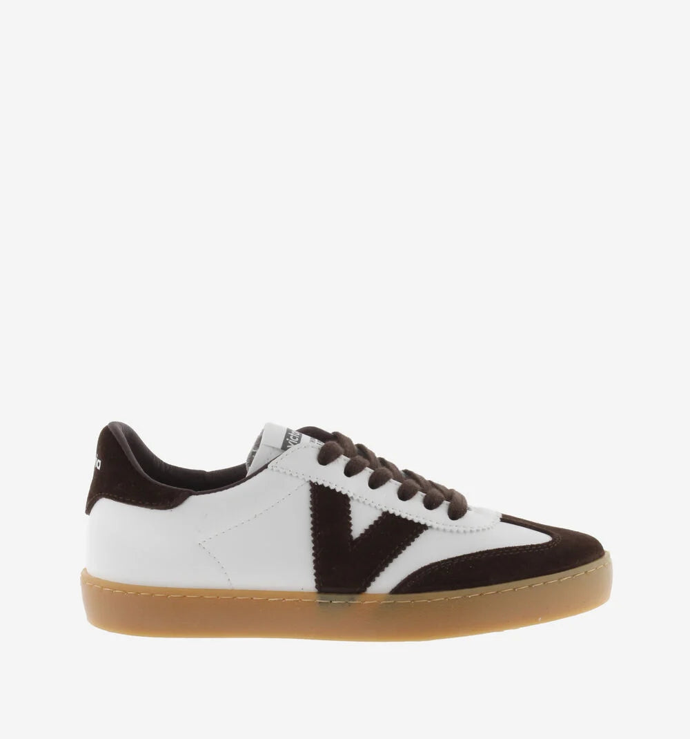 Victoria - 126207 White and Brown Trainer