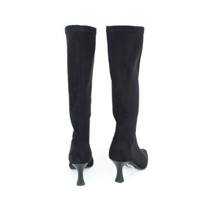 Miss Elastic - 78041 Black Sock Knee High