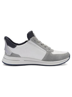 Ara - White/Grey Slip On Trainer