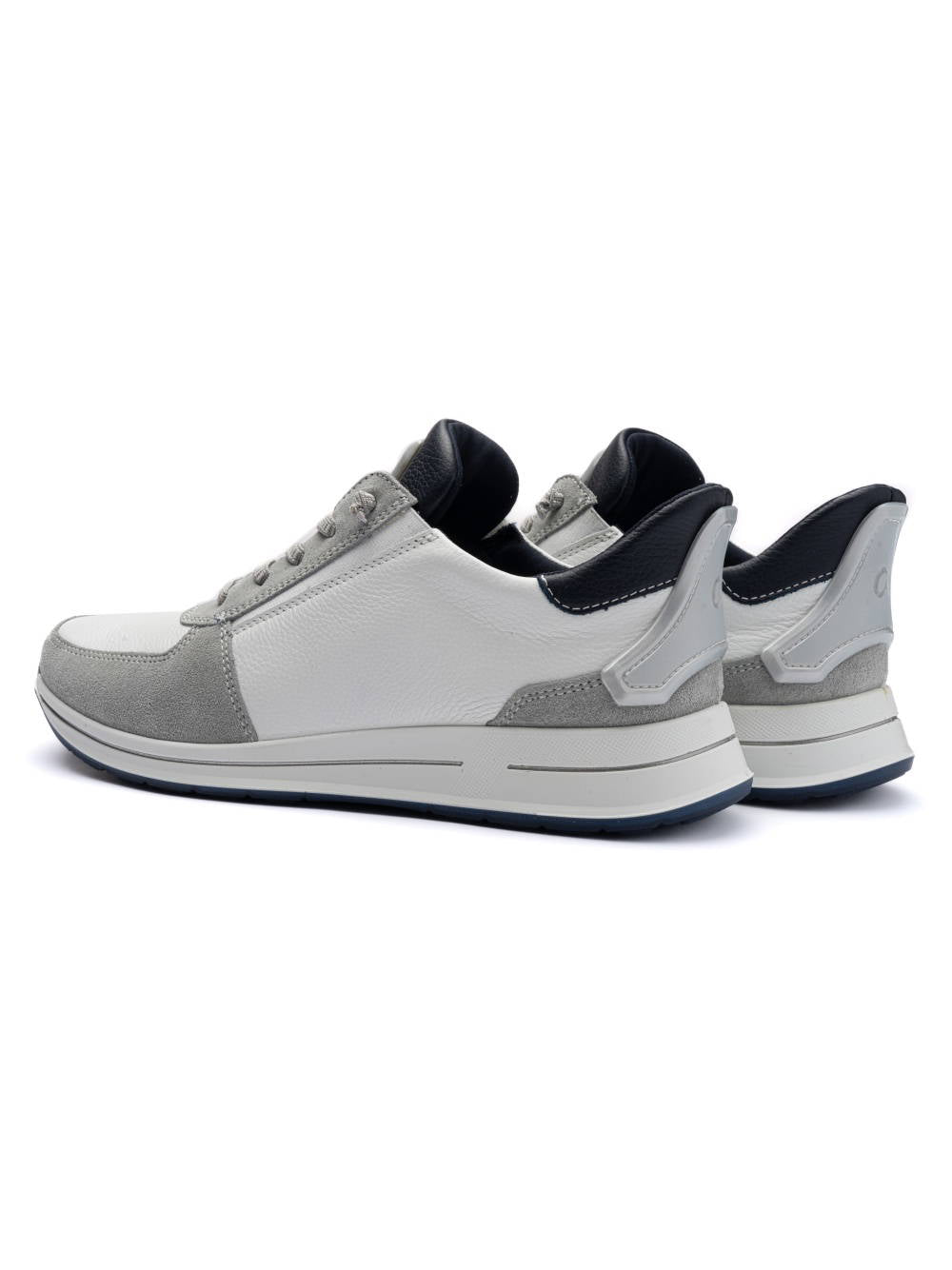 Ara - White/Grey Slip On Trainer