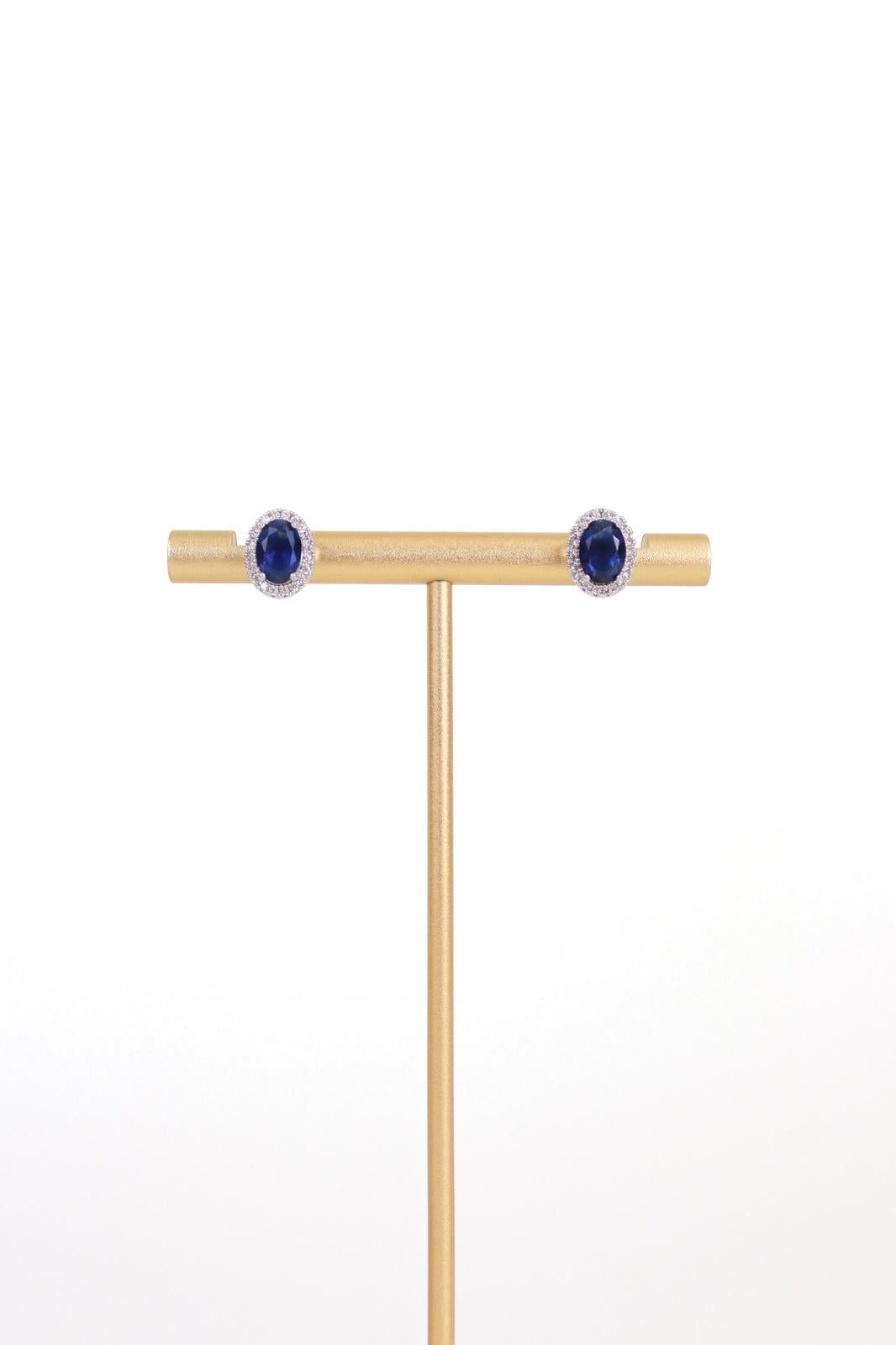 Karen Sampson - J11712 Royal Blue Diamanté Jewellery Set