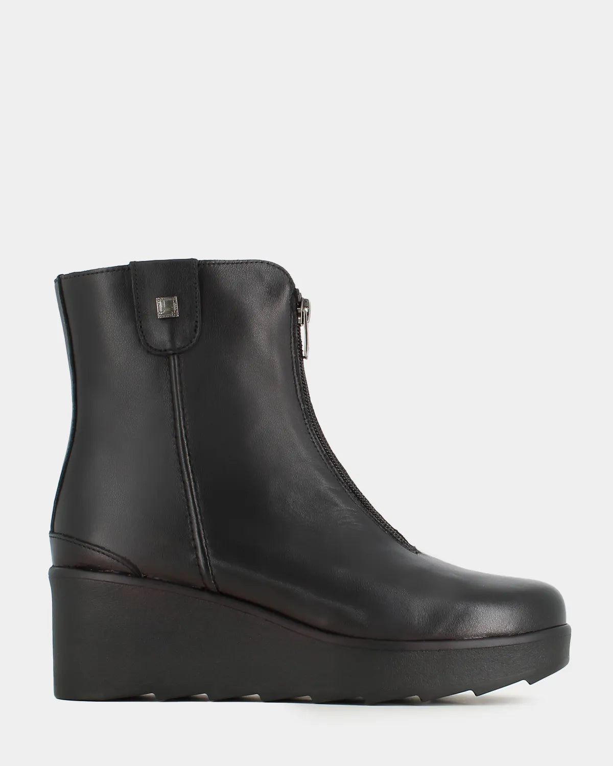 Jose Saenz - 6432 Black Front Zip Wedge